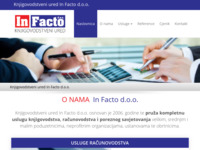 Frontpage screenshot for site: (http://www.infacto.hr/)