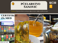Frontpage screenshot for site: Pčelarstvo Šanović (http://www.pcelarstvo-sanovic.hr)