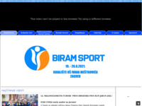 Frontpage screenshot for site: Društvo športske rekreacije Jarun (http://www.dsr-jarun.hr)