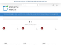 Frontpage screenshot for site: (http://www.ljekarne-hanzic.hr)