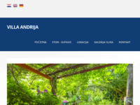 Frontpage screenshot for site: (http://www.villa-andrija.hr)
