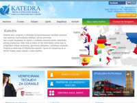 Frontpage screenshot for site: Katedra Trogir - škola stranih jezika (http://www.katedra-trogir.hr)