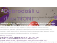 Frontpage screenshot for site: Dom za starije i nemoćne Noni (http://noni-dom.com/)