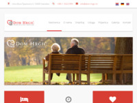 Frontpage screenshot for site: Dom Hrgić - Obiteljski dom za starije i nemoćne osobe (http://www.dom-hrgic.hr)