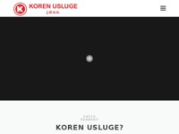 Frontpage screenshot for site: Koren promet d.o.o. (http://koren-promet.hr)