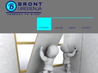 Frontpage screenshot for site: (http://www.bront-uredjenja.hr)