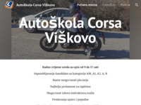 Frontpage screenshot for site: Autoškola Corsa - Viškovo (http://corsa.hr)