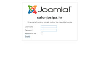 Frontpage screenshot for site: (http://www.salonjosipa.hr)