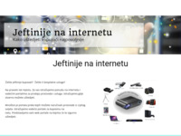 Frontpage screenshot for site: Jeftinije na internetu (http://www.jeftinije.biz)