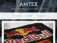 Frontpage screenshot for site: Amtex - Izrada amblema i veletrgovina, Zagreb (http://www.amtex.hr)