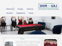 Frontpage screenshot for site: Dom za starije i nemoćne osobe Drugi dom Gaj (http://www.drugidom-gaj.hr)