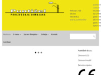Frontpage screenshot for site: Puntižel - proizvodnja dimnjaka i dimovodnih sustava (http://www.puntizel.hr)