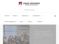 Frontpage screenshot for site: Grad Vrgorac (http://vrgorac.hr)