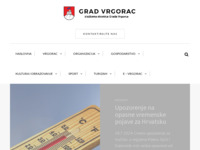 Frontpage screenshot for site: Grad Vrgorac (http://vrgorac.hr)