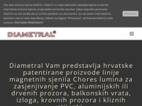 Frontpage screenshot for site: (http://www.diametral.hr)