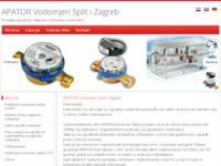 Frontpage screenshot for site: Apator Vodomjeri Split (http://www.vodomjeri-split.com)