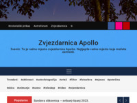Frontpage screenshot for site: Zvjezdarnica Apollo (http://www.zvijezde.eu)