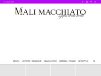 Frontpage screenshot for site: (http://www.malimacchiato.com/)