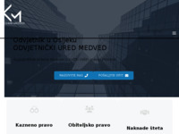 Frontpage screenshot for site: Odvjetnik Krešimir Medved, Osijek (http://www.odvjetnik-medved.hr)