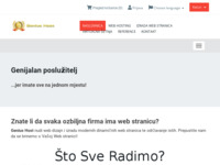 Frontpage screenshot for site: Genius Host - WEB Hosting - WEB Design & Develop - Izrada internet stranica (http://www.geniushost.hr)