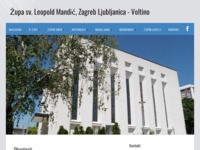 Frontpage screenshot for site: RKT župa sv. Leopold B. Mandić, Zagreb Ljubljanica – Voltino (http://www.zupa-leopold-mandic.hr)