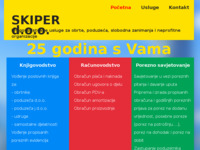 Frontpage screenshot for site: Knjigovodstveni servis Skiper d.o.o. (http://www.skiper-gospic.hr)