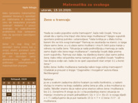 Frontpage screenshot for site: (http://blog.dnevnik.hr/mathematician/)