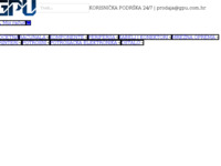 Frontpage screenshot for site: (http://gpu.com.hr)
