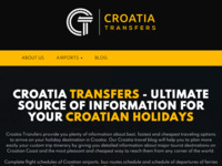Frontpage screenshot for site: Croatia Transfers (http://www.croatiatransfers.net/)