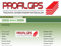 Frontpage screenshot for site: Profilgips obrt za trgovinu i usluge (http://www.profilgips-trgovina.hr)