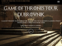 Frontpage screenshot for site: Game of Thrones tour Dubrovnik (http://gameofthronestourdubrovnik.com/)