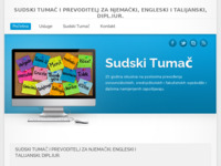 Frontpage screenshot for site: Sudski Tumač Split (http://www.sudski-tumac-split.com/)