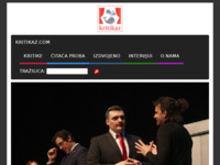 Frontpage screenshot for site: Kritikaz (http://kritikaz.com)