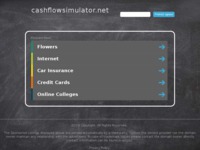 Frontpage screenshot for site: (http://cashflowsimulator.net)
