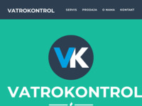 Frontpage screenshot for site: (http://www.vatrokontrol.eu)