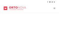 Frontpage screenshot for site: Dentalni centar Orto-nova (http://www.orto-nova.hr/)
