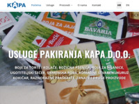 Frontpage screenshot for site: Uslužno pakiranje - pakiramo prah, komadno, zrnato - Kapa d.o.o. (http://www.kapa.hr)