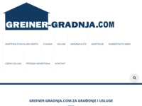 Frontpage screenshot for site: (http://www.greiner-gradnja.hr)