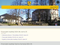 Frontpage screenshot for site: Općina Kamanje (http://kamanje.hr)