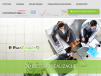Frontpage screenshot for site: Euro Consulting - Od ideje do poslovnog uspjeha (http://euro-consulting.hr/)