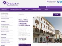 Frontpage screenshot for site: Drazba.hr - Javne dražbe iz Hrvatske i inozemstva (http://www.drazba.hr)