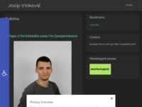 Frontpage screenshot for site: Josip Vinković (http://josip-vinkovic.from.hr/)