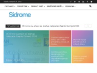 Frontpage screenshot for site: (http://www.sidrome.hr)