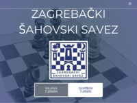 Frontpage screenshot for site: Zagrebački šahovski savez (http://zgss.hr)