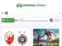 Frontpage screenshot for site: Sportska tribina - Sport na pravom mjestu (http://www.sportska-tribina.info)