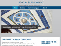 Frontpage screenshot for site: Jewish Dubrovnik (http://dubrovniksynagogue.com/)