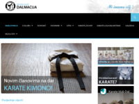 Frontpage screenshot for site: Karate klub Dalmacija, Split - Mi imamo cilj! (http://www.kkdalmacijasplit.hr/)