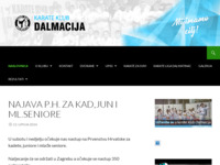 Frontpage screenshot for site: Karate klub Dalmacija, Split - Mi imamo cilj! (http://www.kkdalmacijasplit.hr/)