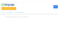 Frontpage screenshot for site: coLanguage (http://www.colanguage.com/hr)