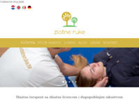 Frontpage screenshot for site: (http://www.shiatsu-zlatneruke.hr/)